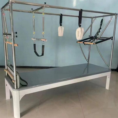 Aluminum Alloy Pilates Reformer with 304 Stainless Steel Half Tower - Lightweight Commercial Model