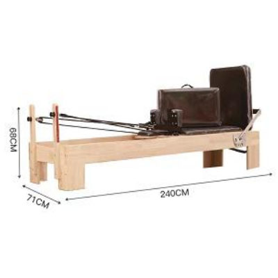 Thai Oak Standard-Size Pilates Reformer - Commercial Professional & High-End Studio Training Model